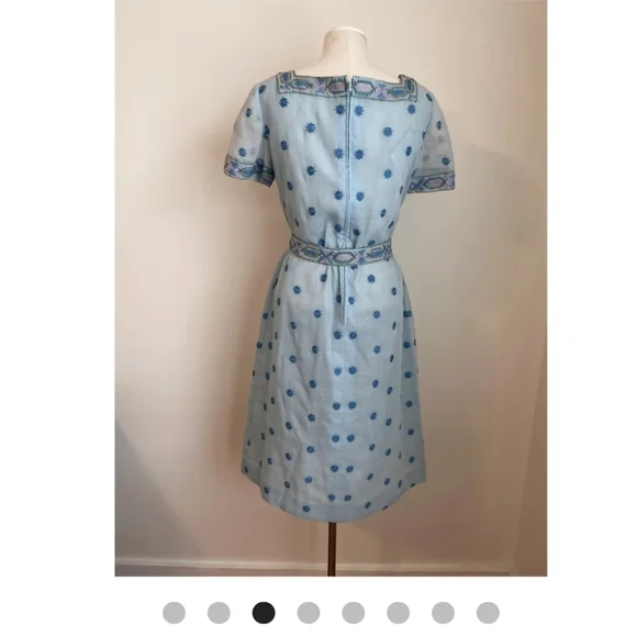 60s/70s Size S Vintage Hippie Dress - Picture 7 of 7